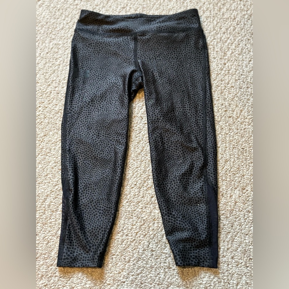 Black Polka Dot under Armour Leggings (cropped)
